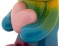 Figurina /sculptura decorativa Rainbow Standing Teddy, Mauro Ferretti, 22.5x17.5x42.5 cm, polirasina, multicolor