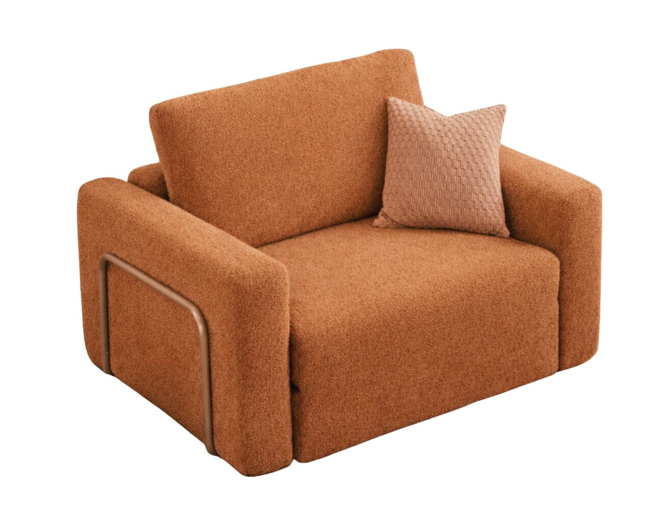 Fotoliu extensibil, Atelier del Sofa, 118FVL1104, Tesatura Boucle, Portocaliu - view 8