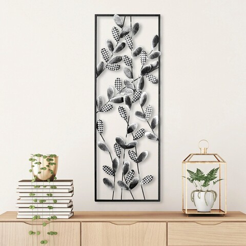 Decoratiune de perete, olips 4, metal, dimensiune: 32 x 90 cm, multicolor