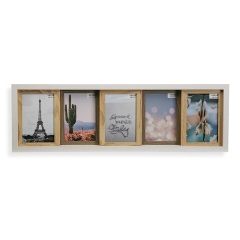 Rama foto Abby, Versa, 62×19.4 cm, 5 fotografii, MDF imagine noua 2022