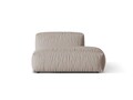 Modul dreapta pentru canapea, 2 locuri, Martina-169, Micadoni Home, 133x106x75 cm, tesatura structurata catifelata, bej inchis