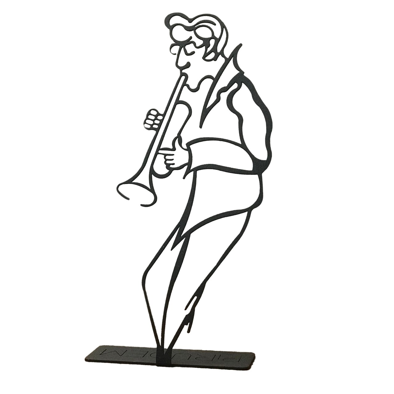 Decoratiune, Musıcıan Pod, 13x30 cm, Negru - imagine 3