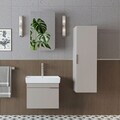 Set Dulap de Baie cu Chiuvetă și Oglindă (3 Piese), Hanah Home, 2940, PAL MELAMINAT, Gresie
