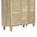 Pantofar cu 3 usi Santi, Pakoworld, 16 perechi pantofi, 89.5x34.5x91.5 cm, PAL melaminat, sonoma