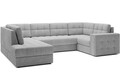 Coltar extensibil stanga 5 locuri ELTAP, LT-84MO, Blewett, 299x198x82 cm, lemn/poliester, gri deschis