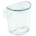 Suport periute si pasta de dinti Basic, iDesign, 7.5x5x9 cm, cu ventuze