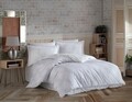 Lenjerie de pat pentru o persoana, 3 piese, 160x220 cm, 100% bumbac poplin, Hobby, Rachel, gri