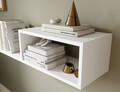 Raft de perete ELTAP, Vellia, 80x25x20 cm, PAL/PVC, alb