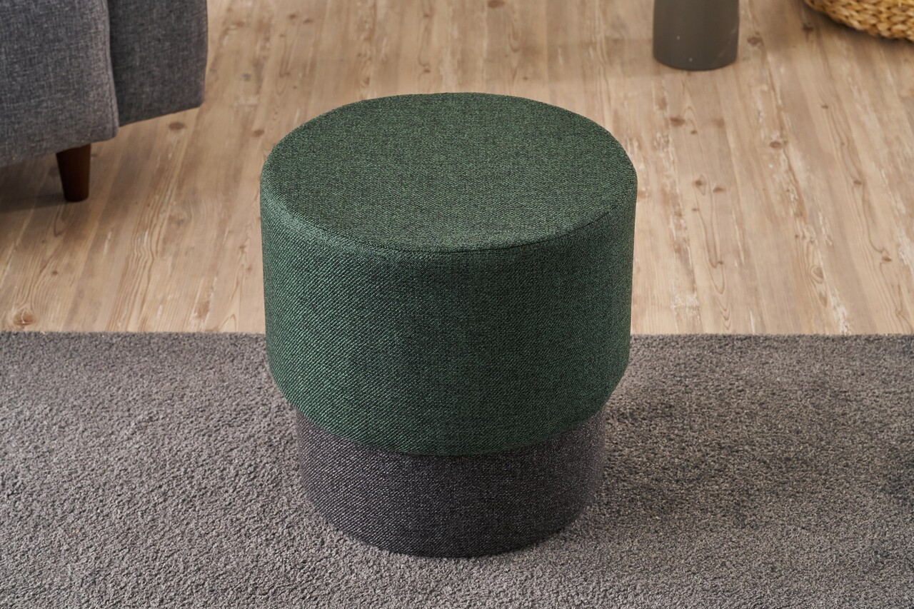 Taburet, Atelier del Sofa, 825BLC5174, Lemn, Verde - view 2