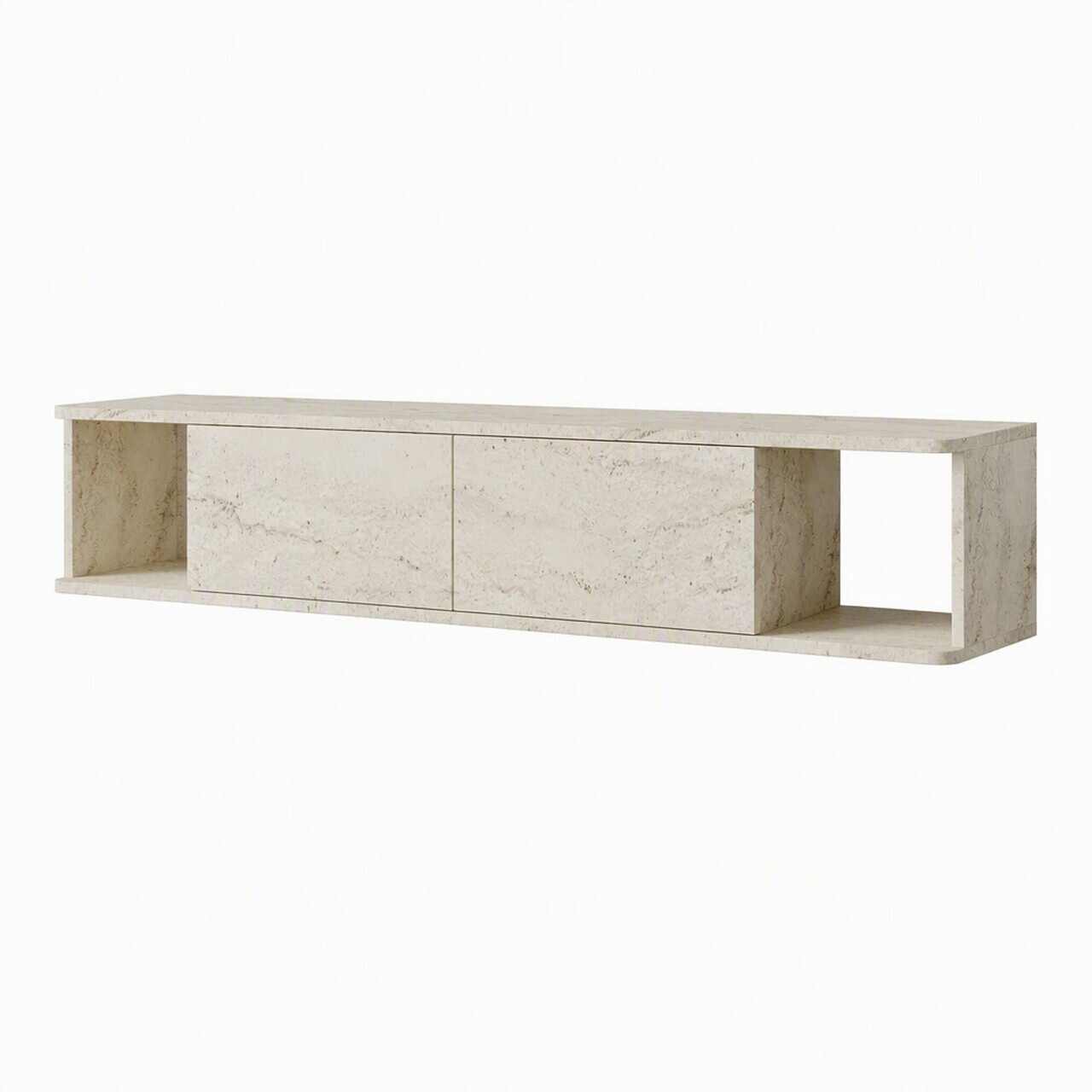 Comoda TV, Hanah Home, Twist, 160x29x29 cm, Travertin — imaginea 6