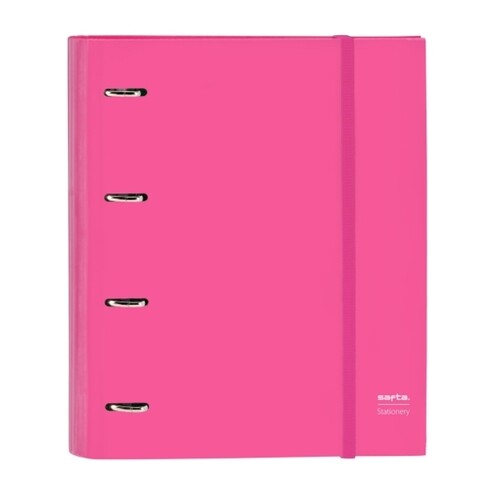 Biblioraft, safta, fresa, 27 x 32 x 3.5 cm, poliester, roz