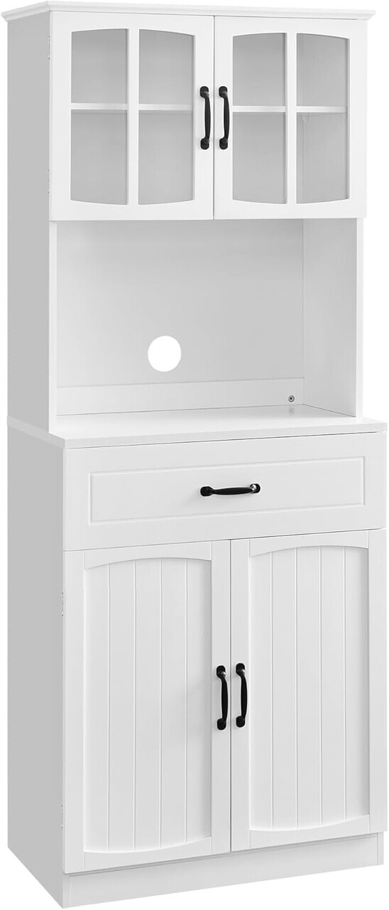 Dulap bucatarie multifunctional, Vasagle, 73x41.5x179.8 cm, MDF/PAL, alb - view 2