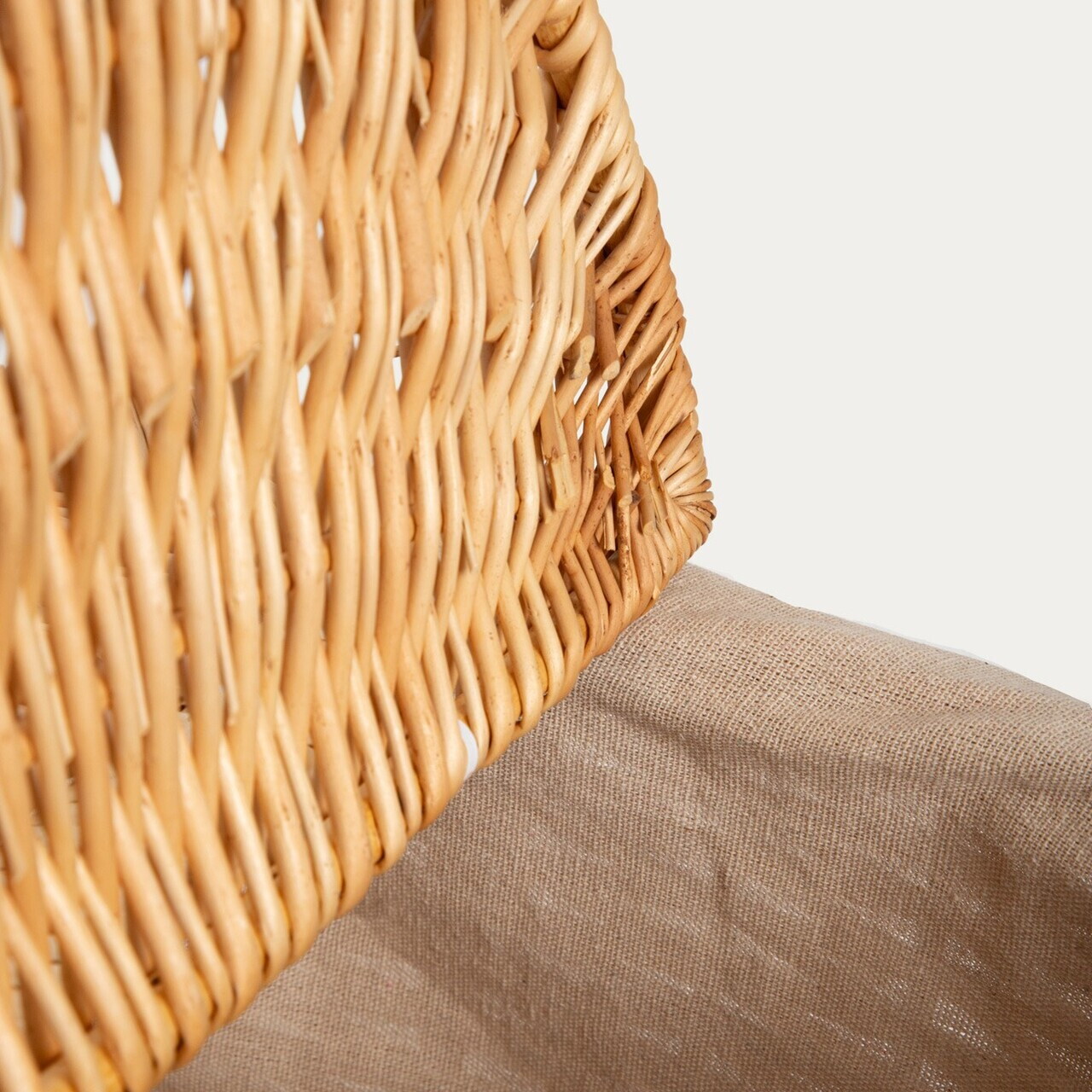 Cos de picnic Elvora, Homla, 48x36x38 cm, rachita, natur/bej - view 5