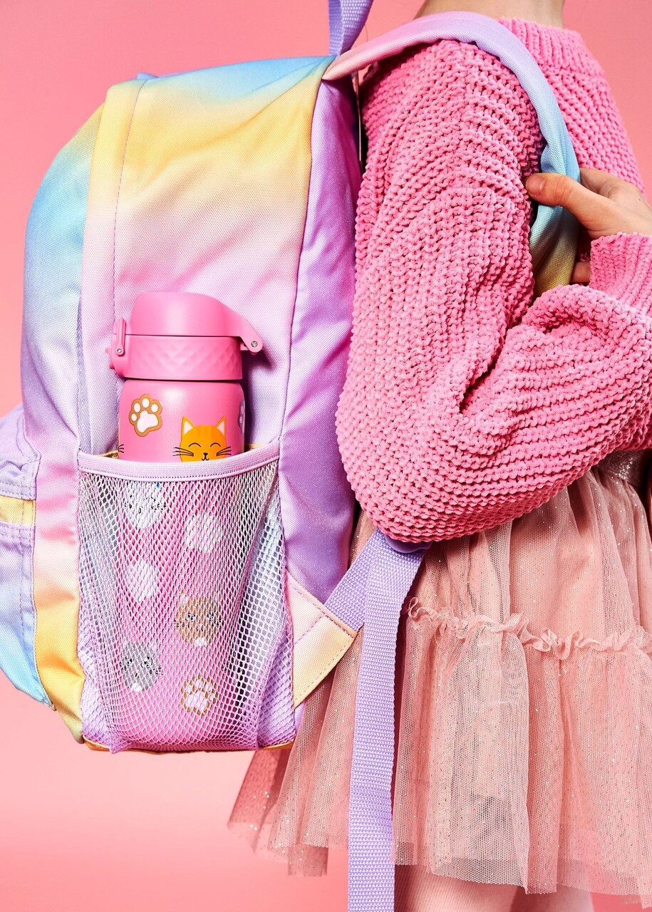 Sticla apa pentru copii Slim, inox, 600ml, Cats - Ion8 - imagine 6