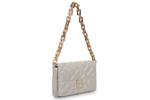 Geanta, lucky bees, 520 grey, piele ecologica, gri