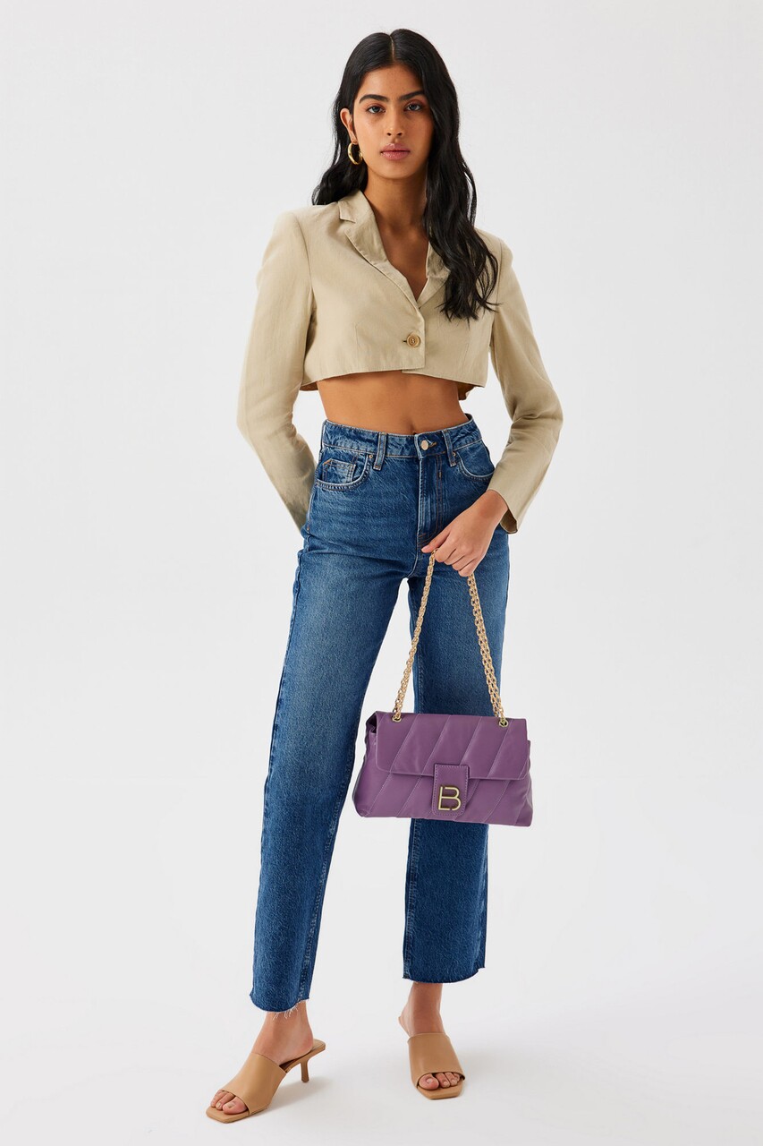 Geanta, Lucky Bees, 923 Lilac, piele ecologica, lila