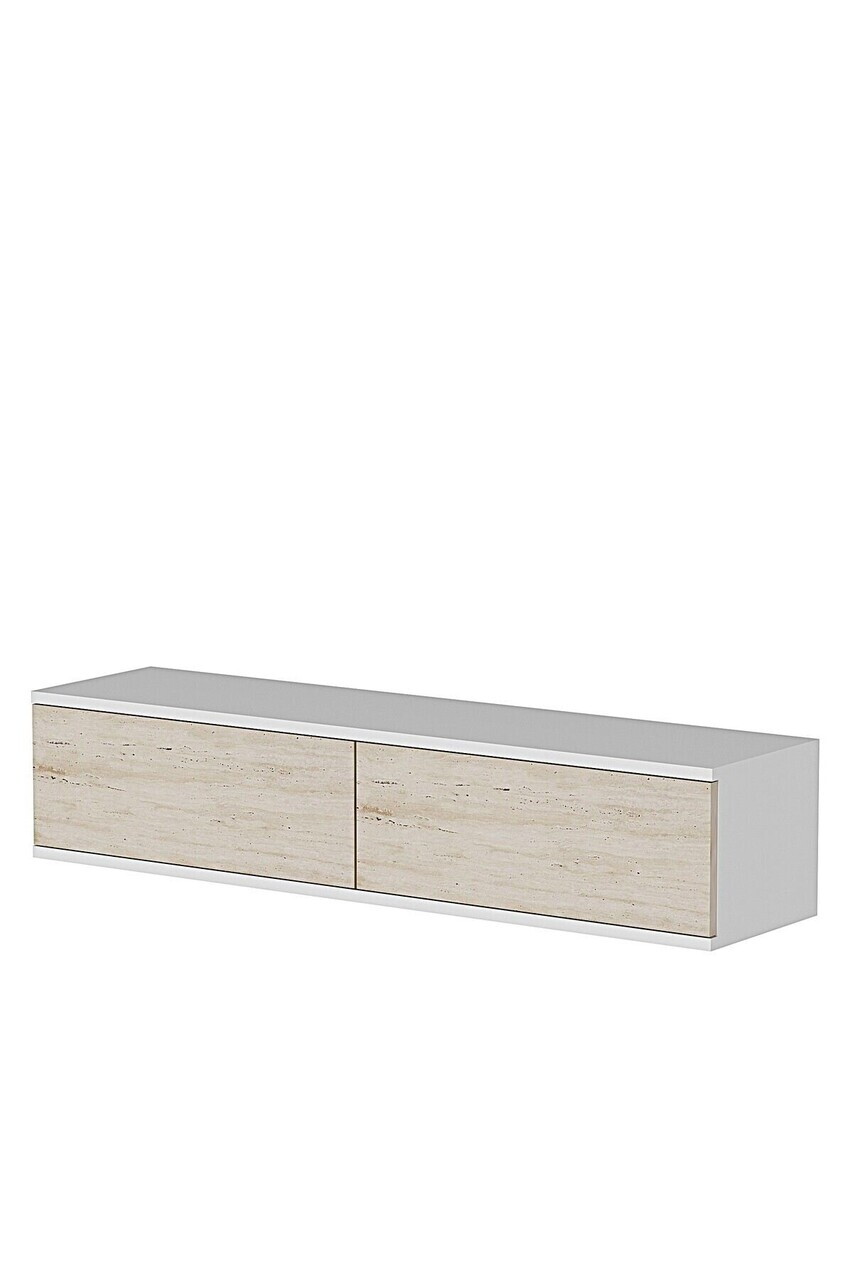 Dulap, Hanah Home, Aplos 120, 120x25.5x29.6 cm, Alb / Travertin — imaginea 4