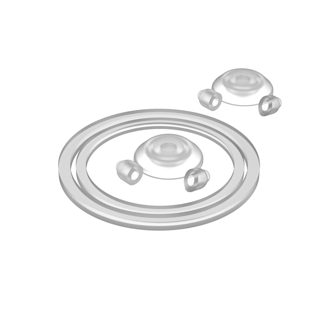 Set accesorii etansare sticle, 8 piese, silicon, Transparent - Ion8 - imagine 2