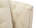 Canapea 2 locuri cu perne decorative Budapest, Mauro Ferretti, 130x83x91 cm, fier/poliester, crem