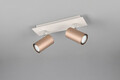 Plafoniera Marley, TRIO, 30x9x15 cm, 35W, 2x GU10, metal, alb/bronz