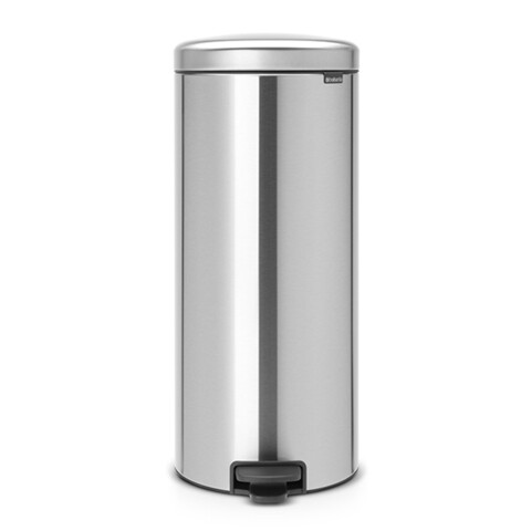 Cos de gunoi cu pedala, Brabantia, NewIcon Matt , 30 L, 38x29.3x67.9 cm, otel, argintiu