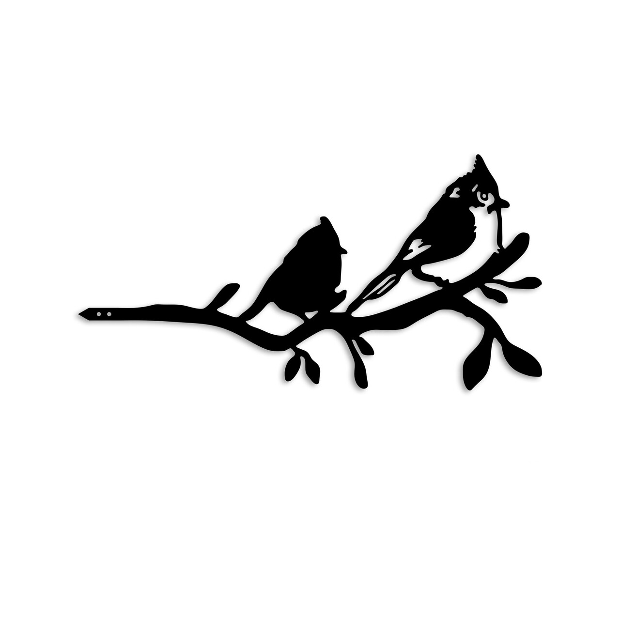 Obiect decorativ de grădină, Bird On The Branch 07, 45x23 cm, Negru - view 4
