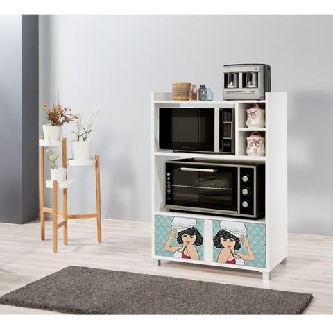 Dulap pentru bucatarie elektrobar 111, vella, 75x45x110 cm, white