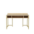 Birou, Retricy, Alma, 120x60x74.8 cm, PAL, Aur / Stejar