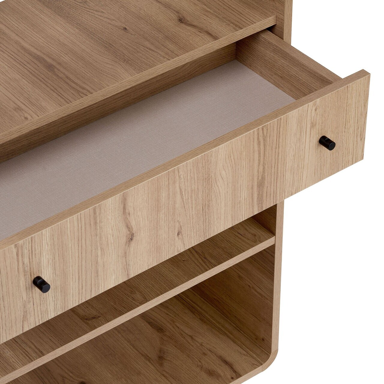 Corp biblioteca, Hanah Home, Senza, 78x153x34 cm, PAL, Stejar — imaginea 6