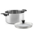 Oala cu capac Sophia, Luigi Ferrero, 24x13 cm, 5.4 L, inox