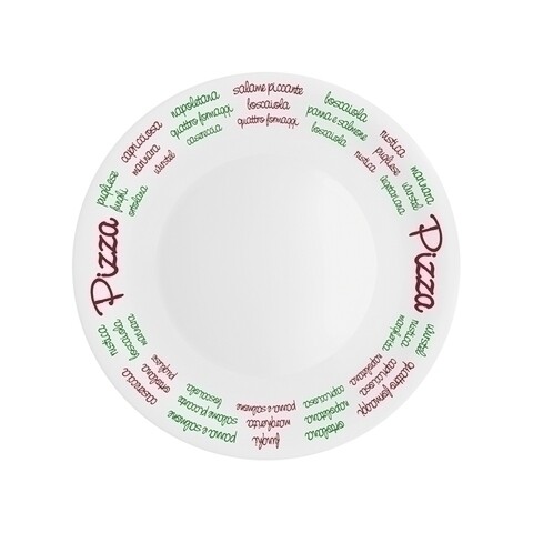 Platou pentru servire Pizza, Bormioli, Ø33 cm, opal, multicolor