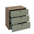 Dulap, Hanah Home, Lucas 1600-238, 80x73.5x42.5 cm, Nuc / Verde