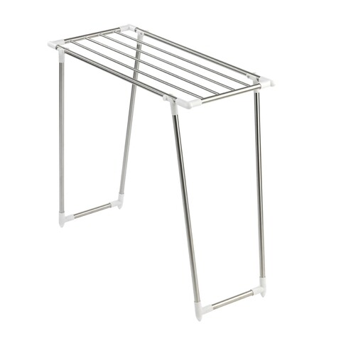 Poza Uscator de rufe pliabil, Wenko, Profi Single, 5.5 m capacitate de uscare, 87 x 79 x 39 cm, inox/polipropilena