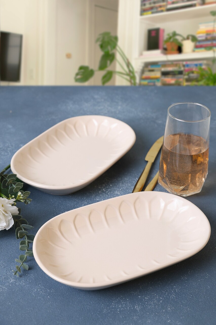 Set platou (2 bucăți), L'essentiel Maison, 275KRM2309, Antibacterian, Crem - view 3