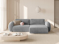 Coltar extensibil reversibil 4 locuri, Tonale, Cosmopolitan Design, 262x149x88 cm, catifea, gri