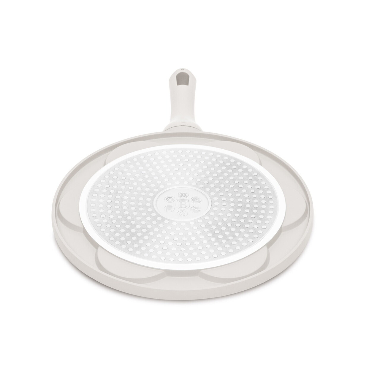 Tigaie pentru clatite, 7 forme Berlinger Haus, Sahara, 26 cm, aluminiu turnat, crem mat - imagine 3