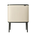 Cos de gunoi cu soft touch, Brabantia, Bo Touch, 11+23 L, 31.2x54x68 cm, otel, bej
