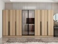 Dulap pentru haine, Hanah Home, Nisa, 360x210x52 cm, Dore