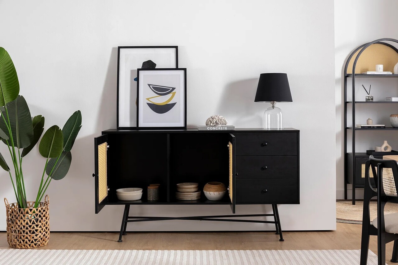Consola, Howard, Nala 160, 160x90x40 cm, Negru - 2 | YEO