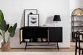 Consola, Howard, Nala 160, 160x90x40 cm, Negru