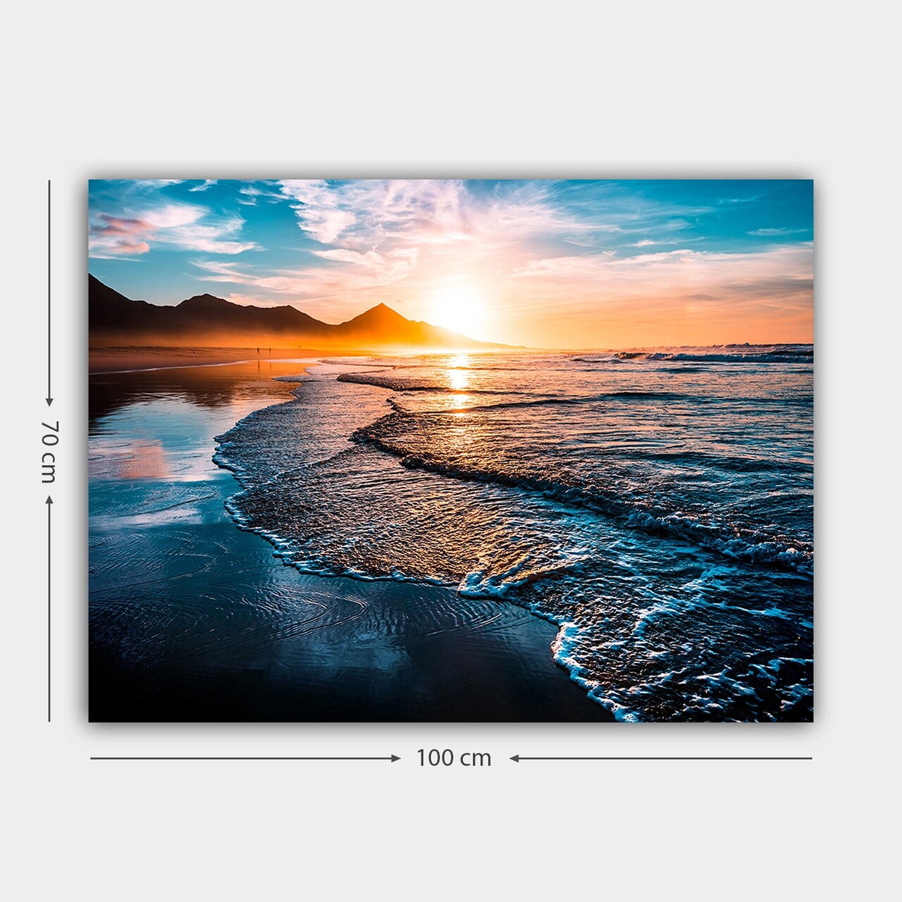 Tablou decorativ, 747184342_70100, Cadru: 100% LEMN (grosime: 3 cm), Multicolor - view 3