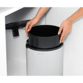 Cos de gunoi pentru dulap, Brabantia, White, 15 L, 30x29.3x34.7 cm, otel, alb