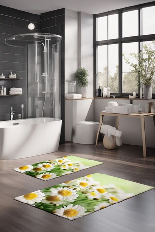 Set covorase de baie, Cartwright, CT-5124, Poliester, Multicolor