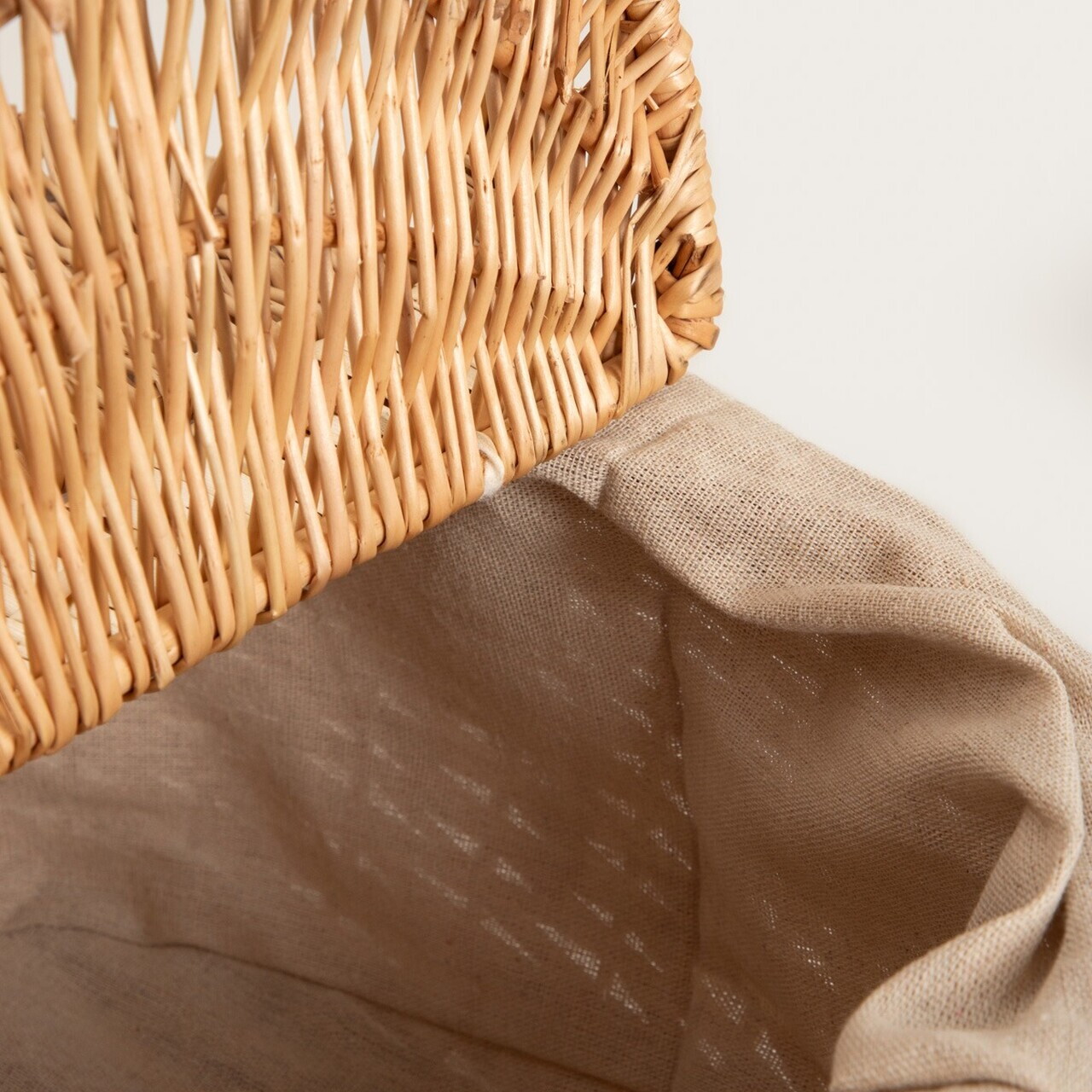 Cos de picnic Elvora, Homla, 39x26x34 cm, rachita, natur/bej - view 5