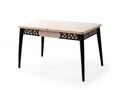 Masa extensibila, Hanah Home, Mira, PAL, Travertin / Negru