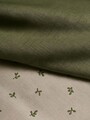 Lenjerie de pat dubla, L'essentiel Maison, Olive, Verde