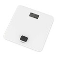 Cantar digital pentru baie, Brabantia, White, 30x30x4.3 cm, fara baterii, polipropilena/sticla, alb