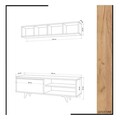 Comoda TV, Mod Design, Duku, Stejar / Alb