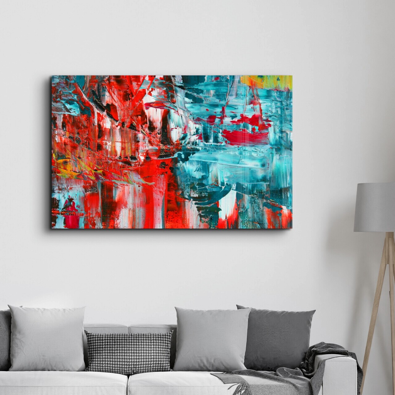 Tablou decorativ, OGLS-7097, Dimensiuni: 70 x 110 cm, Multicolor — imaginea 3