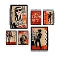 Set 6 tablouri decorative, SET_029, Lulu, 24x29 cm/24x44 cm, plastic